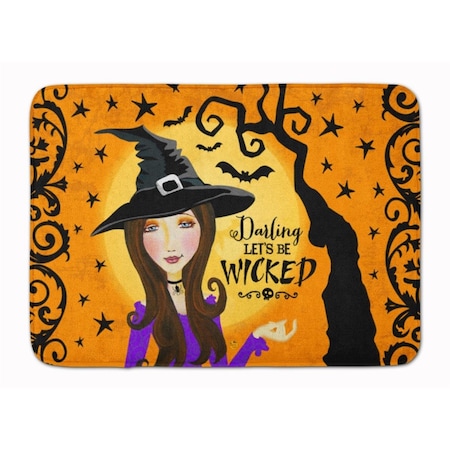 Carolines Treasures Halloween Wicked Witch Machine Washable Memory Foam Mat VHA3019RUG